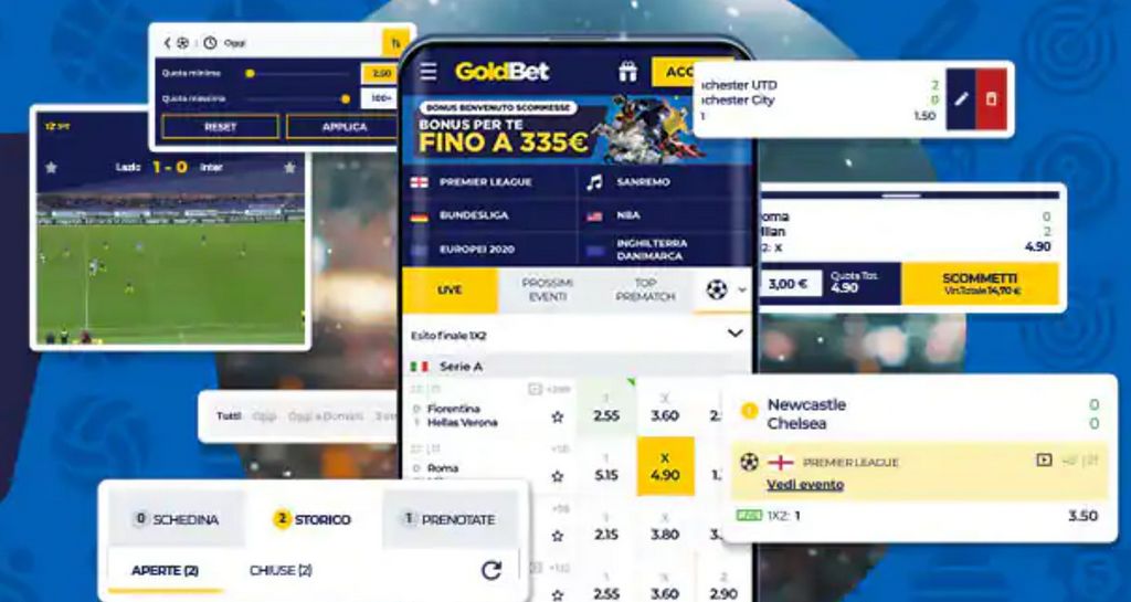 Goldbet: Accesso a: Sistema di scommesse e casinò online